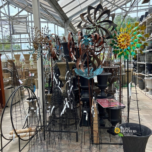 Steel garden decor