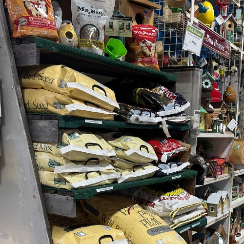 Wild bird feed inside of Heinz Brothers store