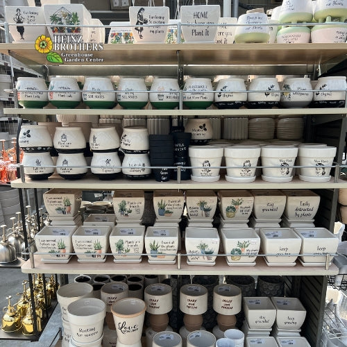 Decorative garden pottery