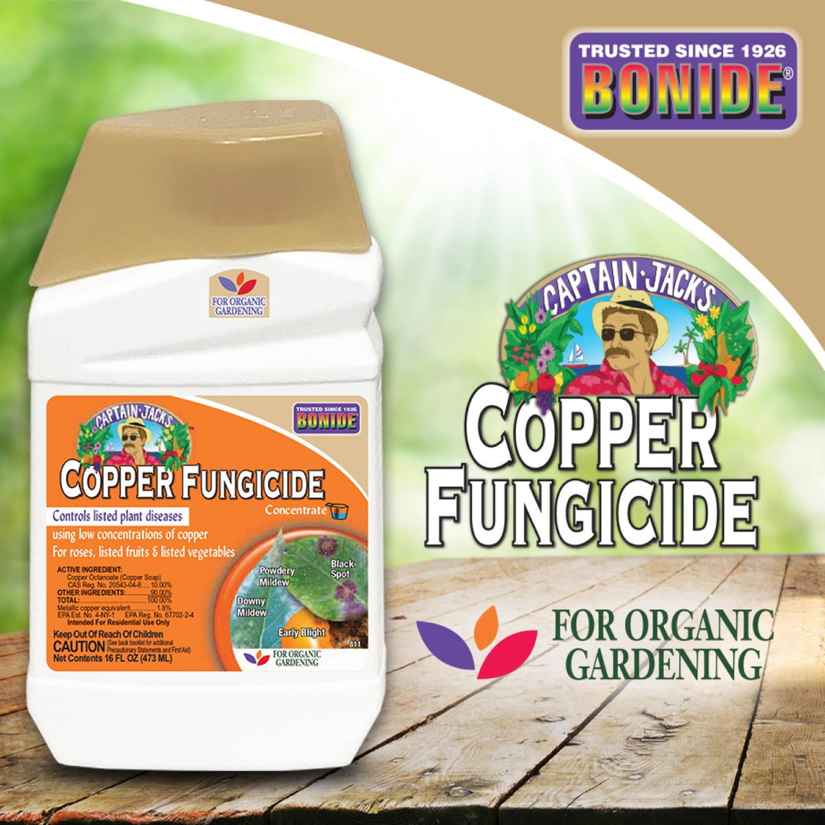 chelated copper herbicide Bonide Liquid Copper Fungicide Concentrate - Charles, IL