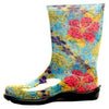 Women's Rubber Boot, Tall Midsummer Blue Print, Size 10