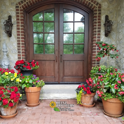 Spring plant containers