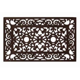 Rubber Doormat, Bronzed, 18 x 30-In.