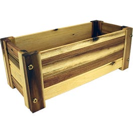 Rectangle Wood Planter, 16 x 7-In.