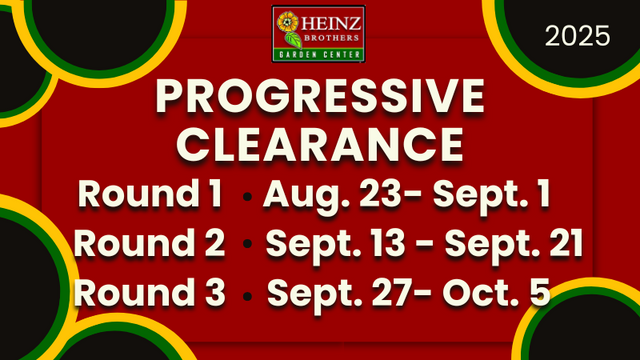 progressive clearance dates round 1 aug 23-sept 1, round 2 sept 13 - sept 21, round 3 sept 27-oct 5
