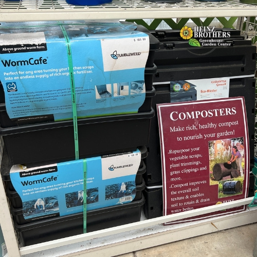 Lawn and garden composters