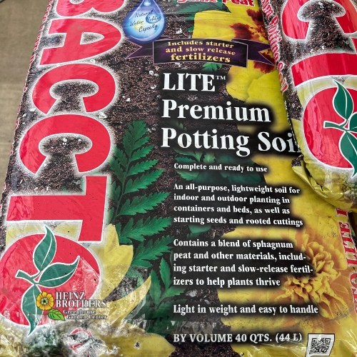 Soil, mulch and lawn and garden supplies