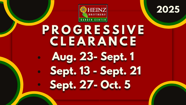 graphic with 2025 progressive clearance dates of 8/25-9/01; 9/13-9/21; 9/27-10/05
