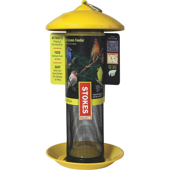 Stokes Select 13 In. 1 Lb. Capacity Yellow Finch Screen Feeder