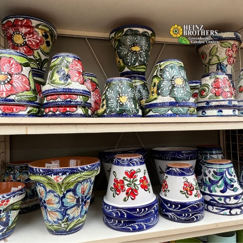 Decorative garden pottery