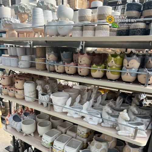 Decorative garden pottery