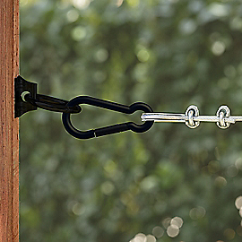 National Hardware Interlocking Spring Snap 5/8 x 4-3/4, Storm Shine