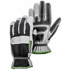 Anton Work Gloves, Knuckle Protection, Black & Gray Synthetic, Men's XL