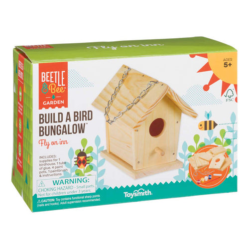 Toysmith Beetle & Bee Garden Build A Bird Bungalow