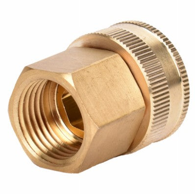 Green Thumb Threaded Pipe To Hose Connector Brass Swivel Double Female