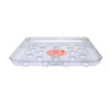 Curtis Wagner 14 Square Clear Designer Heavy Plant Saucers