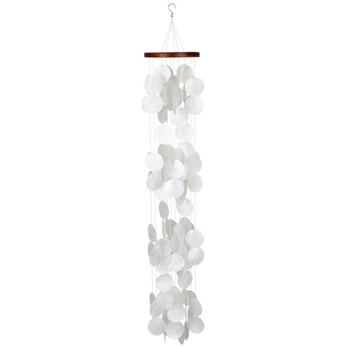 Woodstock Chimes Capiz Waterfall Blanca