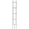 Garden Trellis, Semi-Round Arts & Crafts, Black Steel, 10 x 72-In.