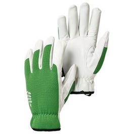 Kobalt Leather Garden Gloves, Green & White Goatskin, Women's S - Charles,  IL