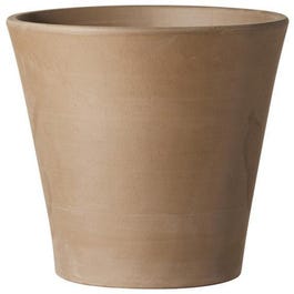 Cono Planter, Chocolate Terra Cotta Clay, 14-In.