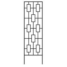 Garden Trellis, Contemporary, Black Steel, 78 x 23-In.