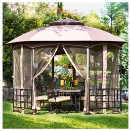 Catalina Gazebo With Canopy & Netting, Octogon Shape, 12 x 9.8 x 9.4-Ft.