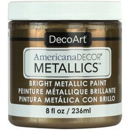 Americana Decor Metallics Craft Paint, Antique Bronze, 8-oz.