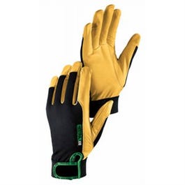 Leather Flex Work Gloves, Golden Cobalt Goatskin, Men's XL