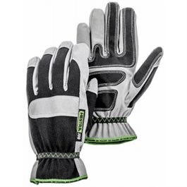 Anton Work Gloves, Knuckle Protection, Black & Gray Synthetic, Men's XL