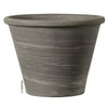 Duo Planter, Round, Grafite Clay, 6-In.