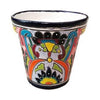 Cono Ceramic Planter, Double-Fired, Hand-Painted, 10-In.