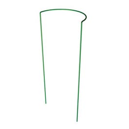 Plant Support, Half-Round, Green Steel, 16 x 40-In.