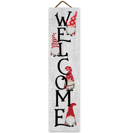 My Word Welcome With Gnomes Stand Out Sign Tall