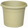 Planter & Saucer, Plastic, Olive Green, 10-In.