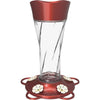 More Birds 11 Oz. Glass Twist Hummingbird Feeder