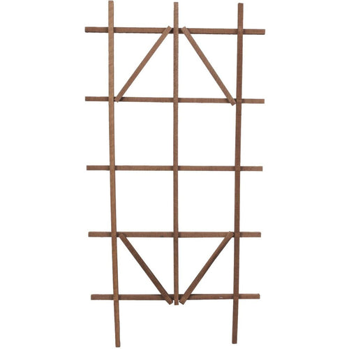 Panacea 48 In. Brown Wood Ladder Trellis